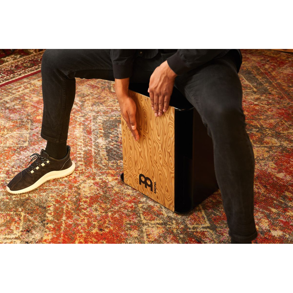 Meinl Percussion SUBCAJ6MB-M Bass Series Vertical Subwoofer Cajon - Makah-Burl