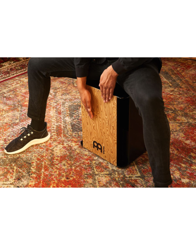 Meinl Percussion SUBCAJ6MB-M Bass Series Vertical Subwoofer Cajon - Makah-Burl