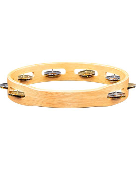 Meinl Percussion TA1M-SNT Traditional Wood Series Tambourine - 10