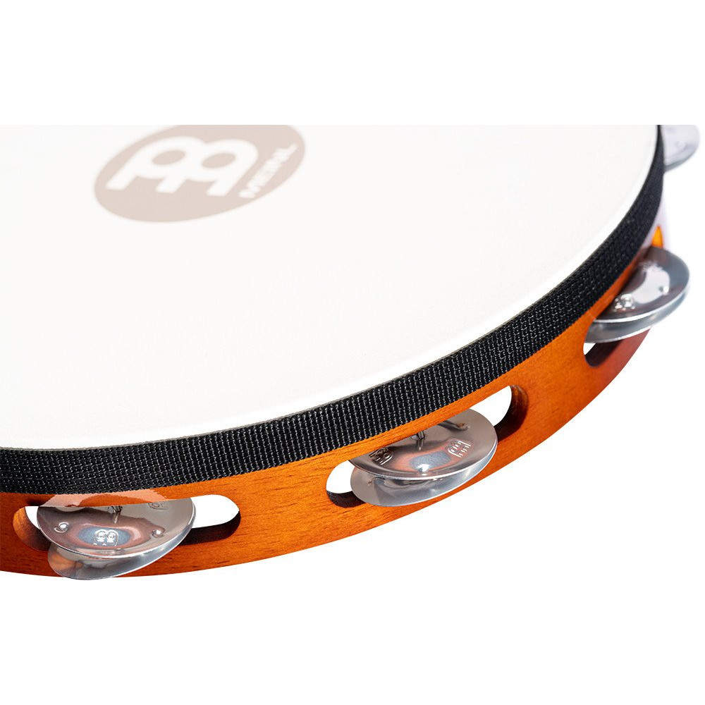 Meinl Percussion TAH1A-AB Traditional Wood Series Headed Tambourine - 10