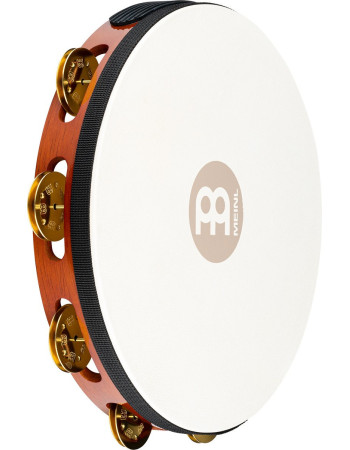 Meinl Percussion TAH1B-AB Traditional Wood Series Headed Tambourine - 10