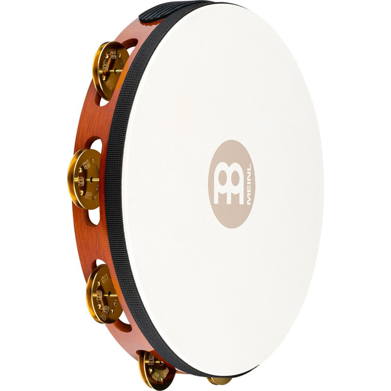 Meinl Percussion TAH1B-AB Traditional Wood Series Headed Tambourine - 10