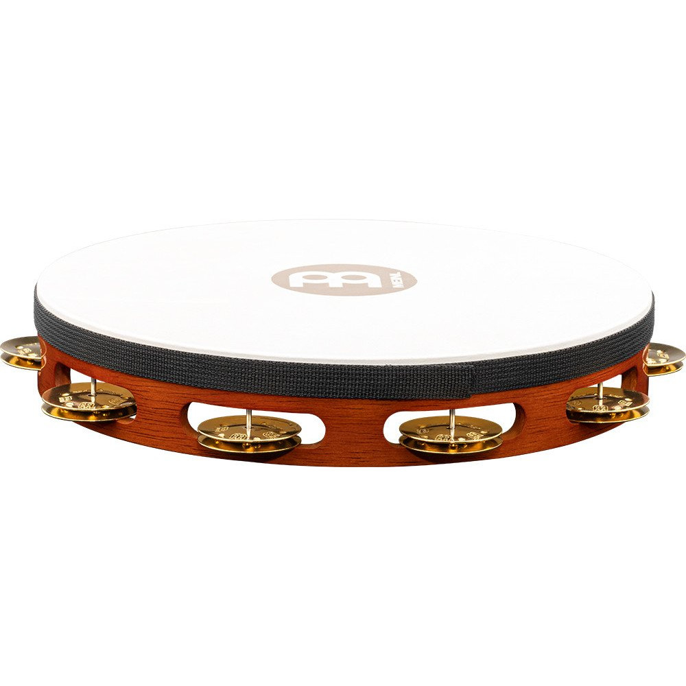 Meinl Percussion TAH1B-AB Traditional Wood Series Headed Tambourine - 10