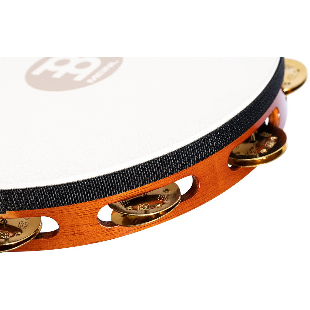 Meinl Percussion TAH1B-AB Traditional Wood Series Headed Tambourine - 10