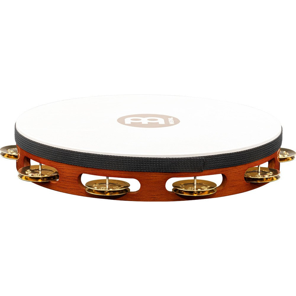 Meinl Percussion TAH1B-AB Traditional Wood Series Headed Tambourine - 10
