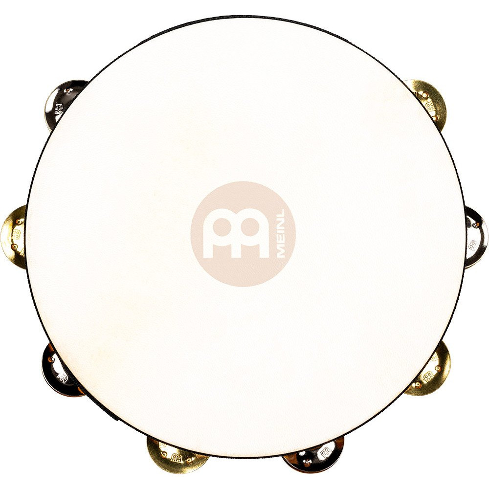 Meinl Percussion TAH1M-SNT Traditional Wood Series Headed Tambourine - 10