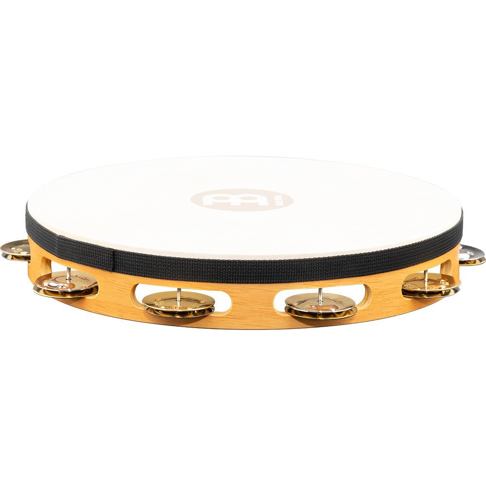 Meinl Percussion TAH1M-SNT Traditional Wood Series Headed Tambourine - 10