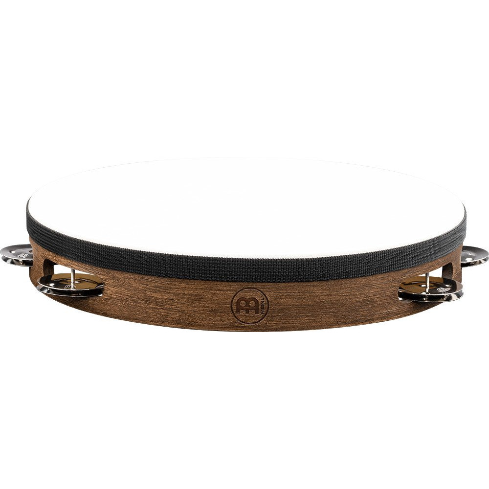 Meinl Percussion TAH1WB Vintage Wood Series Headed Tambourine - 10