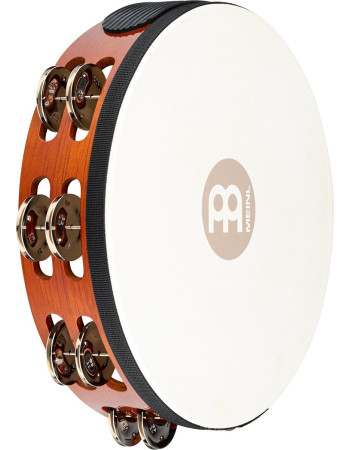 Meinl Percussion TAH2AB Traditional Wood Series Headed Tambourine - 10