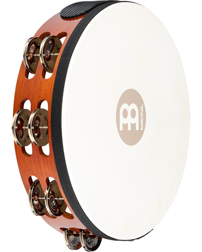 Meinl Percussion TAH2AB Traditional Wood Series Headed Tambourine - 10