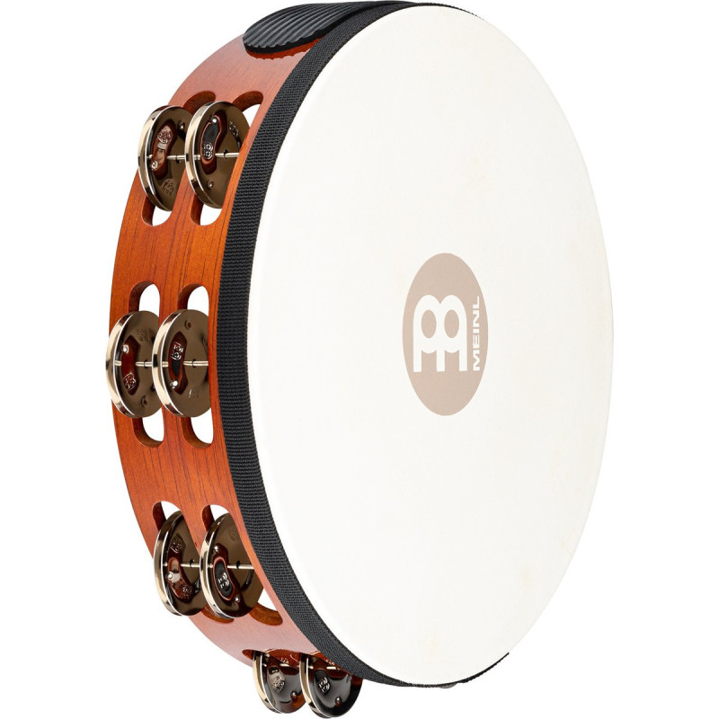 Meinl Percussion TAH2AB Traditional Wood Series Headed Tambourine - 10