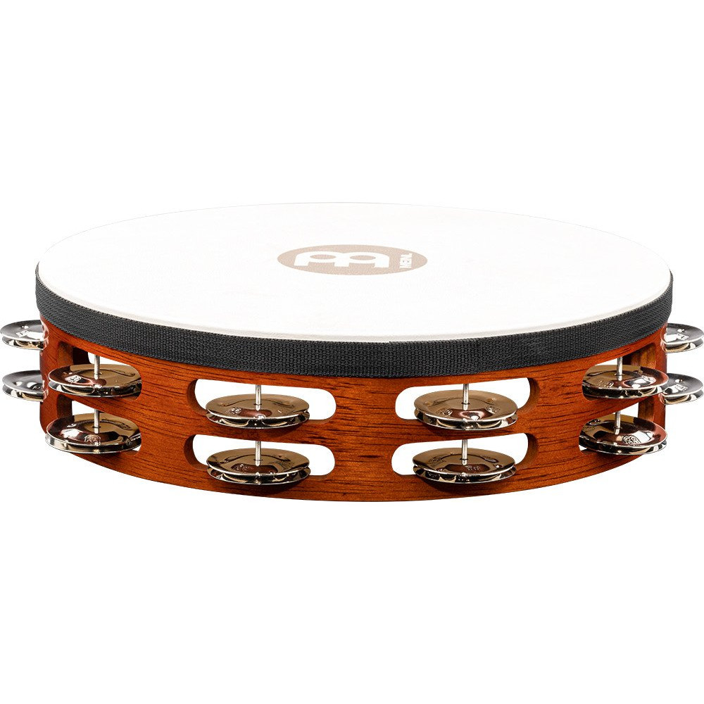 Meinl Percussion TAH2AB Traditional Wood Series Headed Tambourine - 10