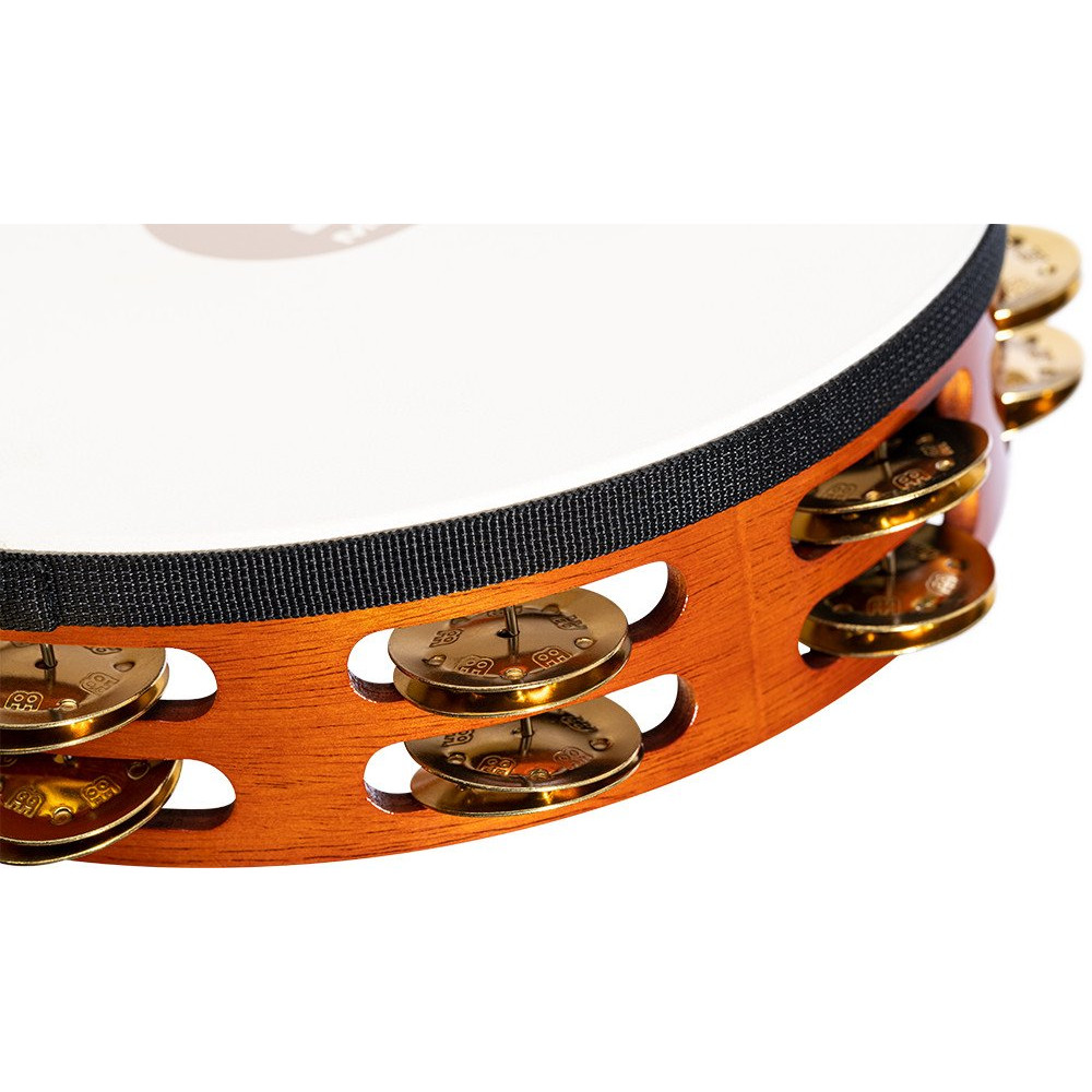 Meinl Percussion TAH2B-AB Traditional Wood Series Headed Tambourine - 10