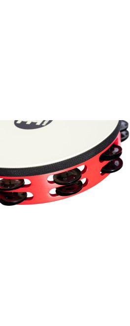 Meinl Percussion TAH2BK-R-TF Traditional Wood Series Headed Tambourine - 10