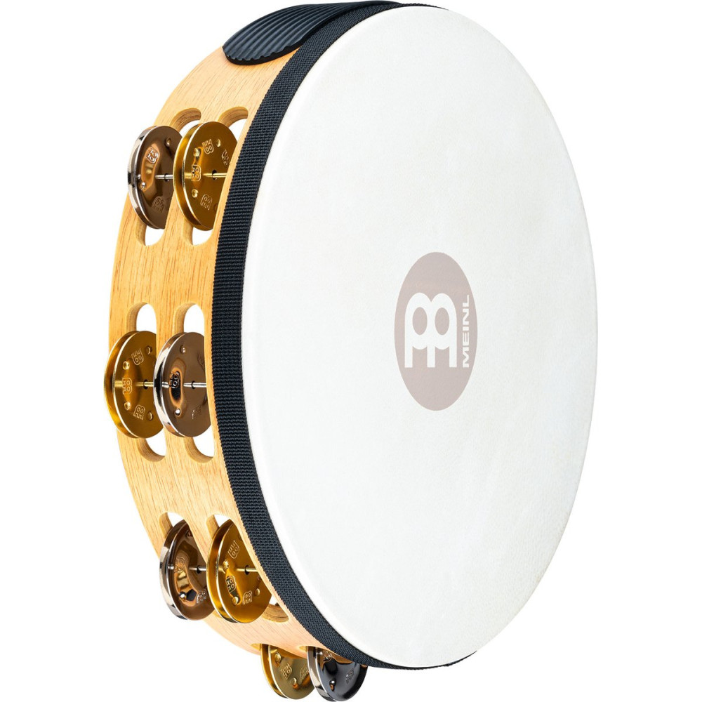 Meinl Percussion TAH2M-SNT Traditional Wood Series Headed Tambourine - 10