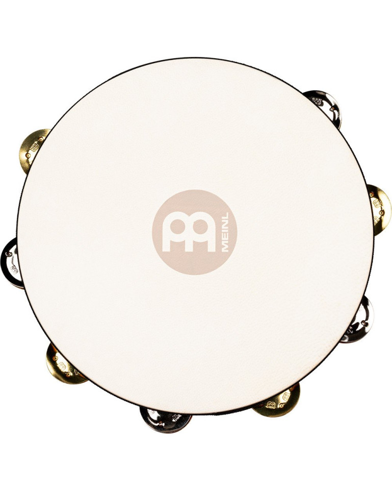 Meinl Percussion TAH2M-SNT Traditional Wood Series Headed Tambourine - 10