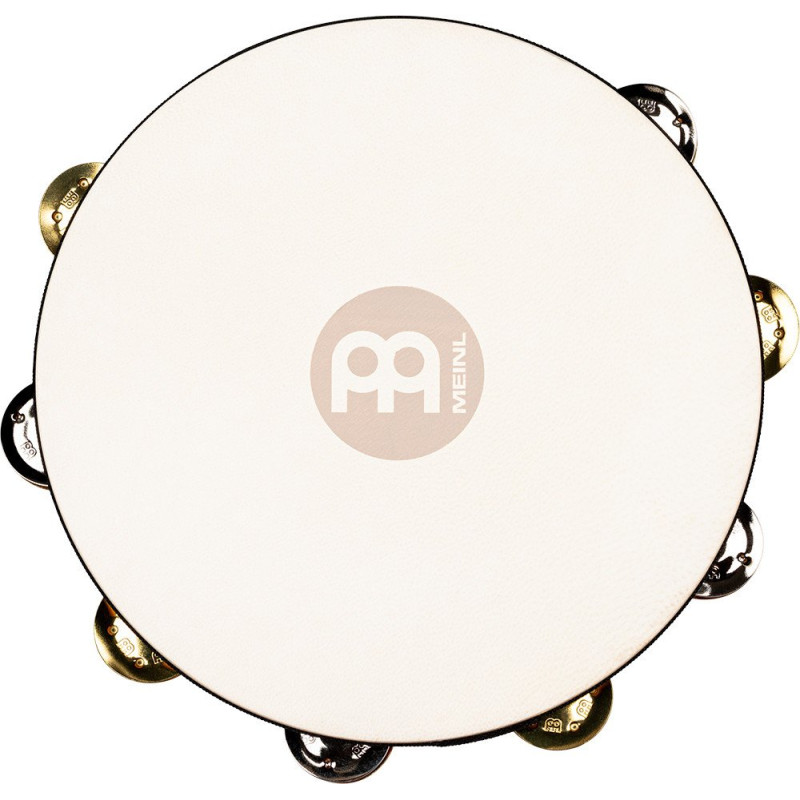Meinl Percussion TAH2M-SNT Traditional Wood Series Headed Tambourine - 10
