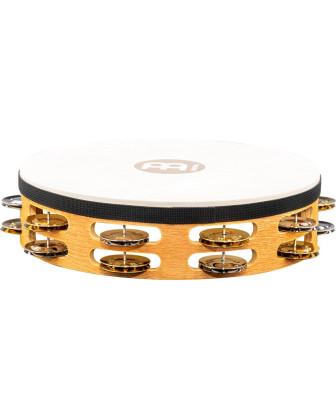 Meinl Percussion TAH2M-SNT Traditional Wood Series Headed Tambourine - 10