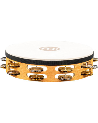 Meinl Percussion TAH2M-SNT Traditional Wood Series Headed Tambourine - 10