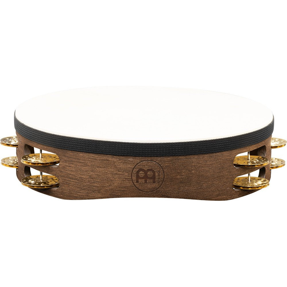 Meinl Percussion TAH2V-WB Vintage Wood Series Headed Tambourine - 10