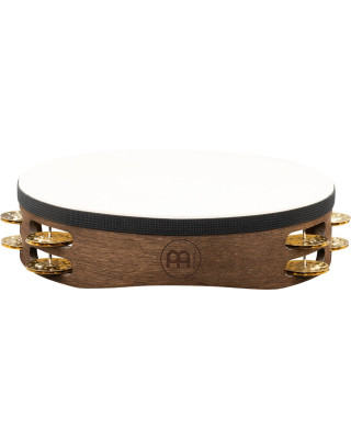 Meinl Percussion TAH2V-WB Vintage Wood Series Headed Tambourine - 10