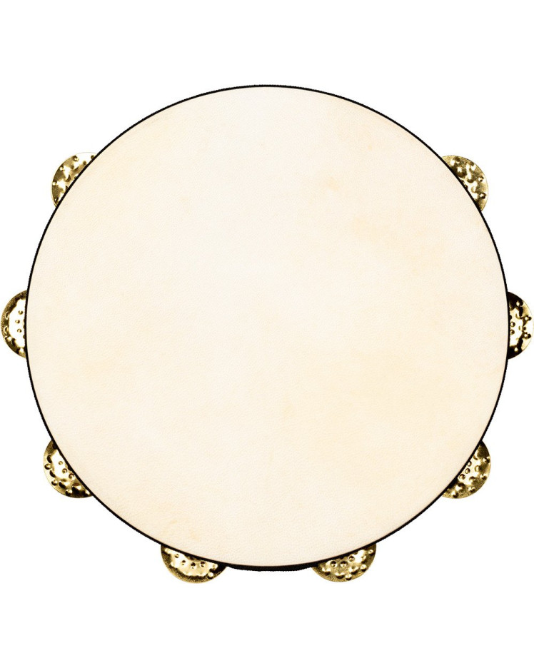 Meinl Percussion TAH2V-WB Vintage Wood Series Headed Tambourine - 10