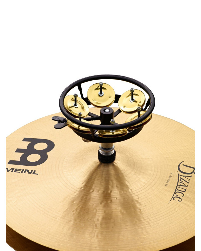 Meinl Percussion THH1B-BK Professional Series HiHat Tambourine - 5