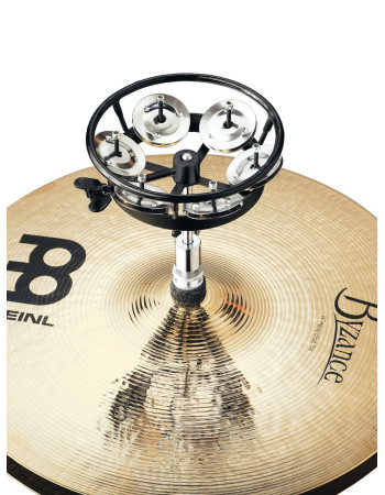 Meinl Percussion THH1BK Professional Series HiHat Tambourine - 5