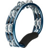 Meinl Percussion TMT1A-B Traditional ABS Series Hand Held Molded ABS  Tambourine - Blue/Aluminum Jingles