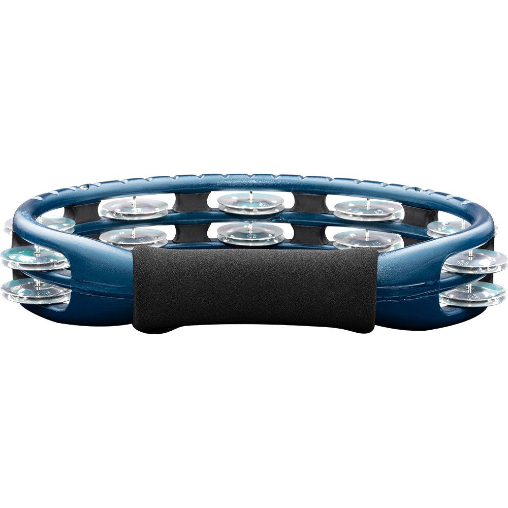 Meinl Percussion TMT1A-B Traditional ABS Series Hand Held Molded ABS  Tambourine - Blue/Aluminum Jingles