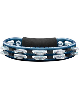 Meinl Percussion TMT1A-B Traditional ABS Series Hand Held Molded ABS  Tambourine - Blue/Aluminum Jingles