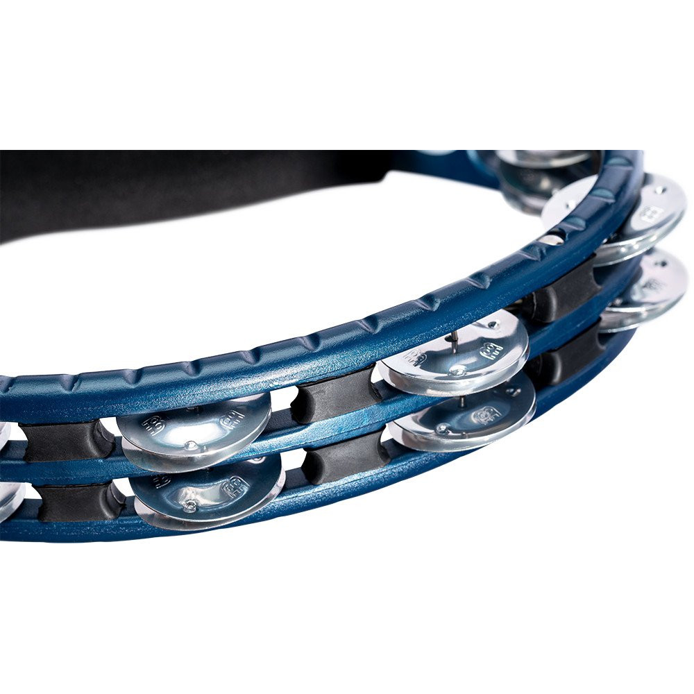 Meinl Percussion TMT1A-B Traditional ABS Series Hand Held Molded ABS  Tambourine - Blue/Aluminum Jingles