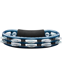 Meinl Percussion TMT1A-B Traditional ABS Series Hand Held Molded ABS  Tambourine - Blue/Aluminum Jingles
