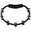 Meinl Percussion TMT1BK Traditional ABS Series Hand Held Molded ABS Tambourine - Black/Nickel-Plated Jingles