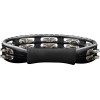 Meinl Percussion TMT1BK Traditional ABS Series Hand Held Molded ABS Tambourine - Black/Nickel-Plated Jingles