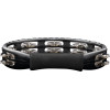 Meinl Percussion TMT1BK Traditional ABS Series Hand Held Molded ABS Tambourine - Black/Nickel-Plated Jingles