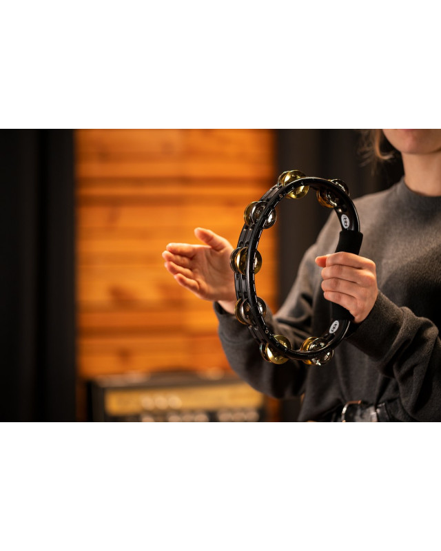 Meinl Percussion TMT1M-BK Recording-Combo Hand Held ABS Tambourine