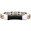 Meinl Percussion TMT1M-WH Traditional ABS Series Hand Held Molded ABS Tambourine - White/Mixed Nickel Plated Steel/Solid