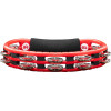 Meinl Percussion TMT1R Traditional ABS Series Hand Held Molded ABS Tambourine - Red/Nickel-Plated Jingles