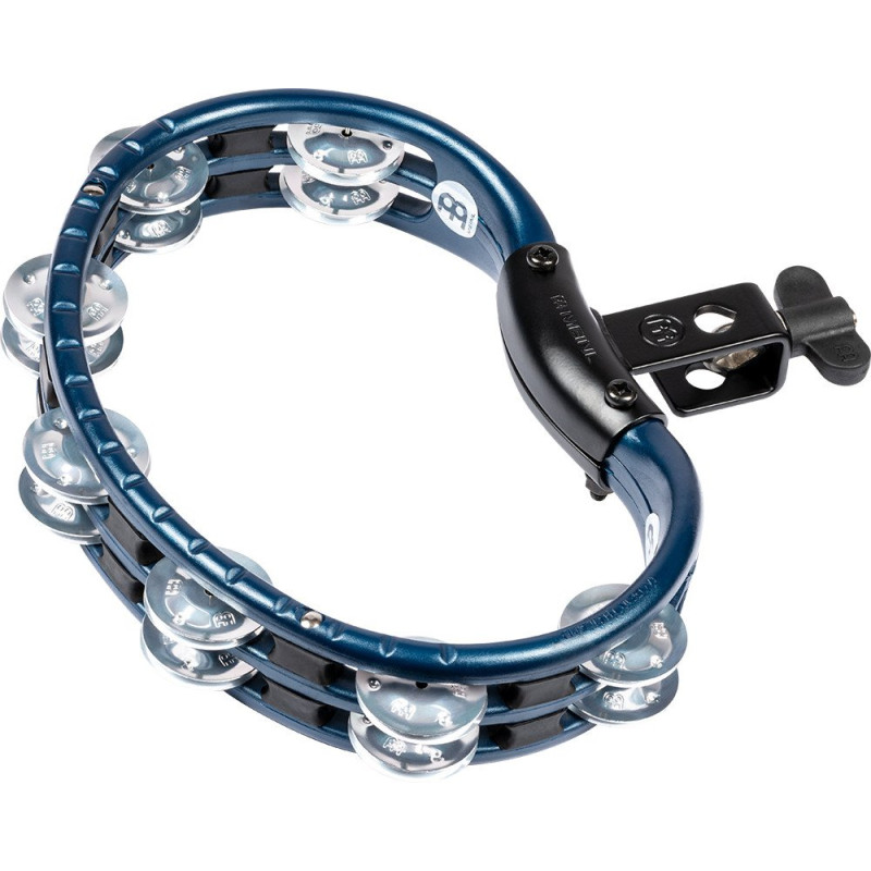 Meinl Percussion TMT2A-B Traditional Mountable ABS Series Molded ABS Tambourine - Blue/Aluminum Jingles