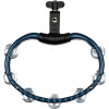 Meinl Percussion TMT2A-B Traditional Mountable ABS Series Molded ABS Tambourine - Blue/Aluminum Jingles