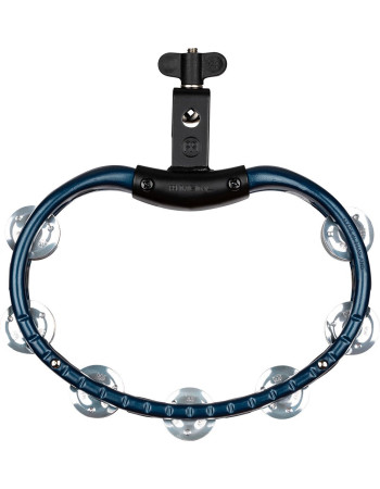 Meinl Percussion TMT2A-B Traditional Mountable ABS Series Molded ABS Tambourine - Blue/Aluminum Jingles