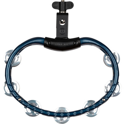 Meinl Percussion TMT2A-B Traditional Mountable ABS Series Molded ABS Tambourine - Blue/Aluminum Jingles