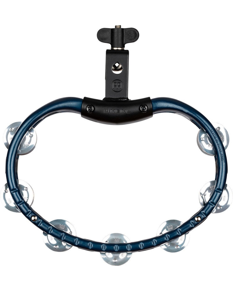 Meinl Percussion TMT2A-B Traditional Mountable ABS Series Molded ABS Tambourine - Blue/Aluminum Jingles