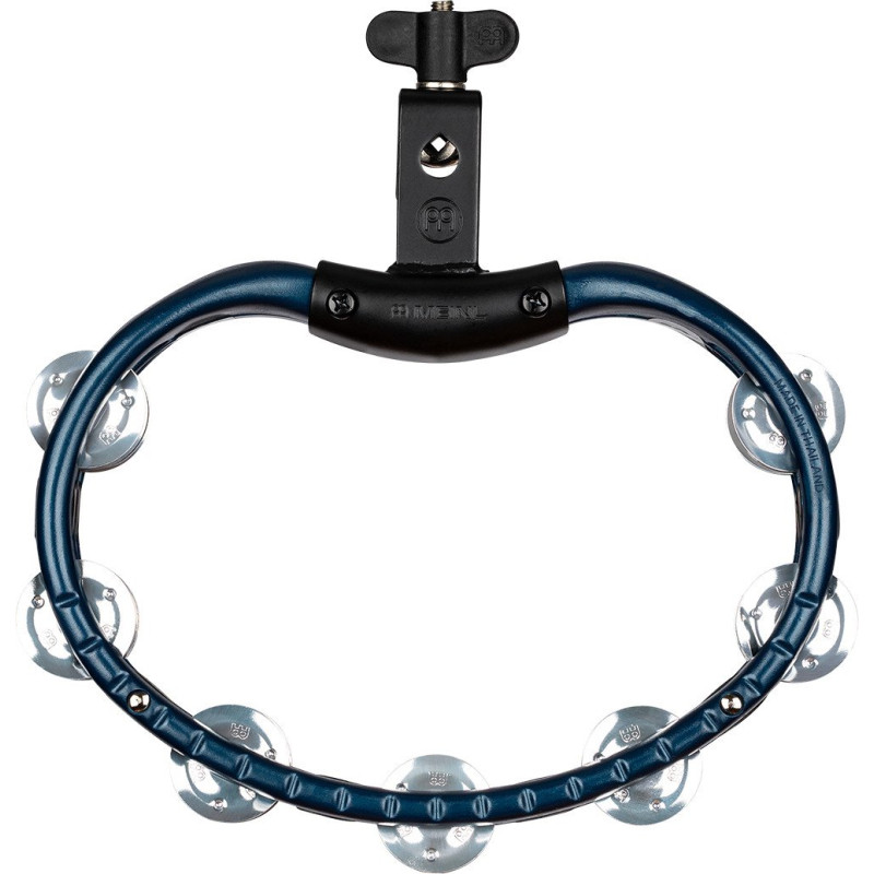 Meinl Percussion TMT2A-B Traditional Mountable ABS Series Molded ABS Tambourine - Blue/Aluminum Jingles