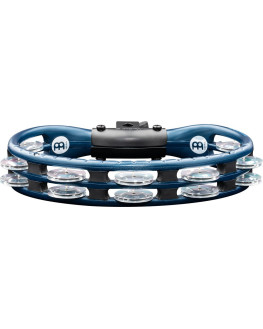 Meinl Percussion TMT2A-B Traditional Mountable ABS Series Molded ABS Tambourine - Blue/Aluminum Jingles