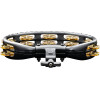 Meinl Percussion TMT2B-BK Traditional Mountable ABS Series Molded ABS Tambourine - Black/Solid Brass Jingles