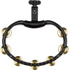 Meinl Percussion TMT2B-BK Traditional Mountable ABS Series Molded ABS Tambourine - Black/Solid Brass Jingles