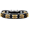 Meinl Percussion TMT2B-BK Traditional Mountable ABS Series Molded ABS Tambourine - Black/Solid Brass Jingles