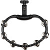 Meinl Percussion TMT2BK Traditional Mountable ABS Series Molded ABS Tambourine - Black/Nickel-Plated Jingles